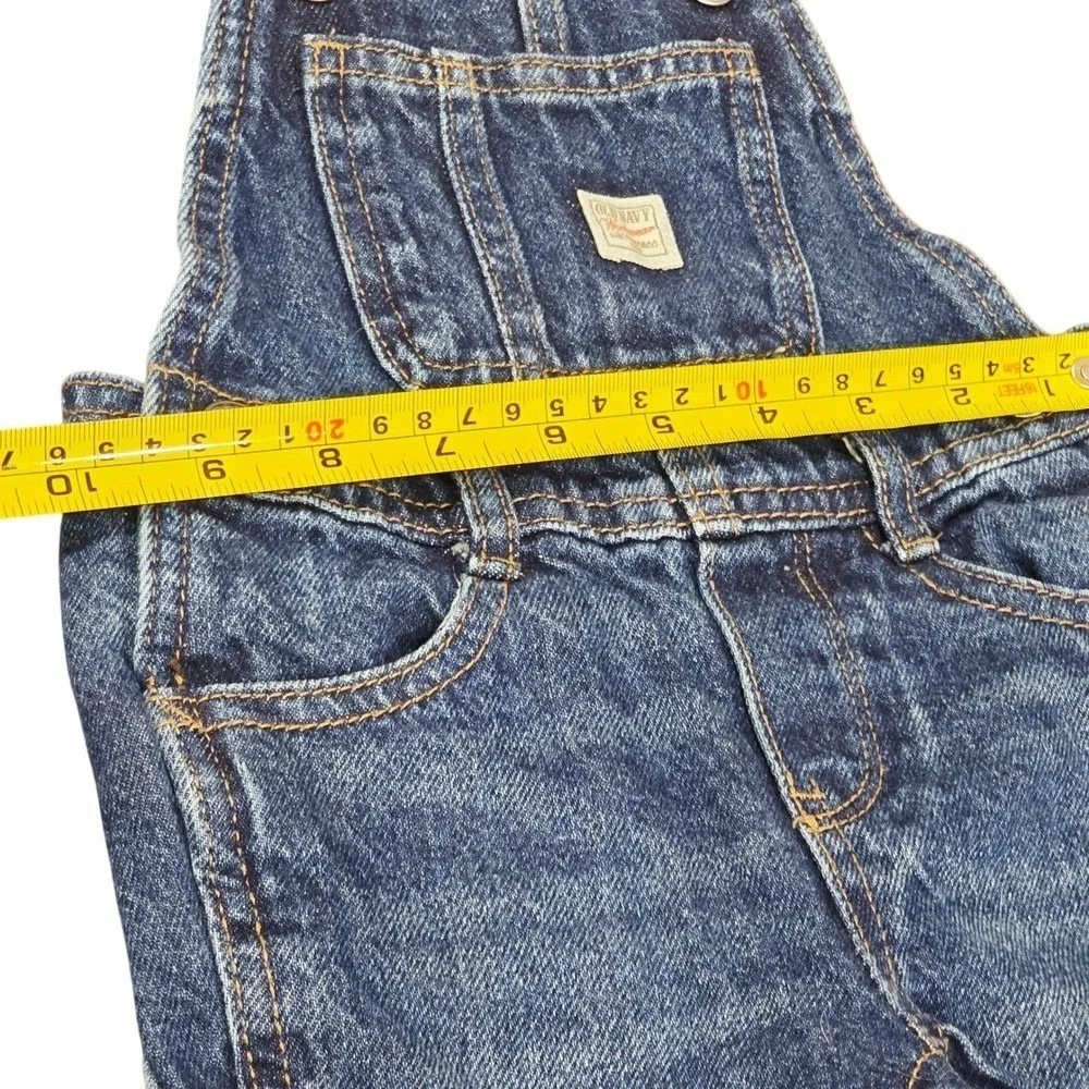 Old Navy Kids Denim Workwear Overalls Size 18-24 Months Blue Cotton‎ Adjustable